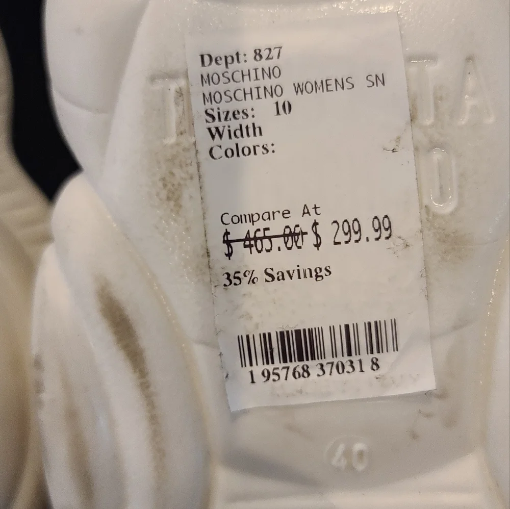 Moschino Monochrome Sock Sneakers - Picture 5 of 5